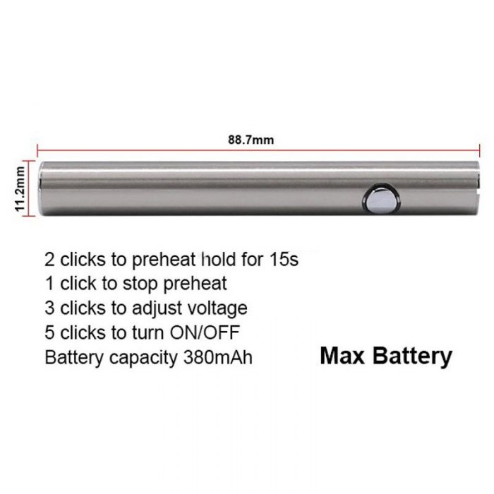 preheat battery, 510 battery, cbd battery, vape pen battery, cbd vape battery