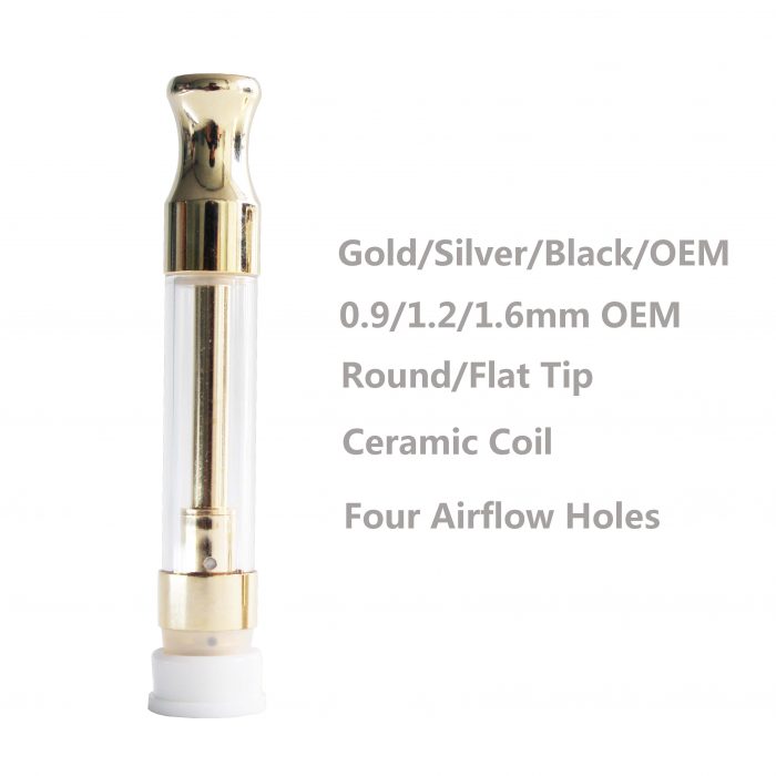 ceramic cbd cartridge, glass cartridge, cbd atomizer, ceramic coil, anti leak cartridge, gold cbd cartridge