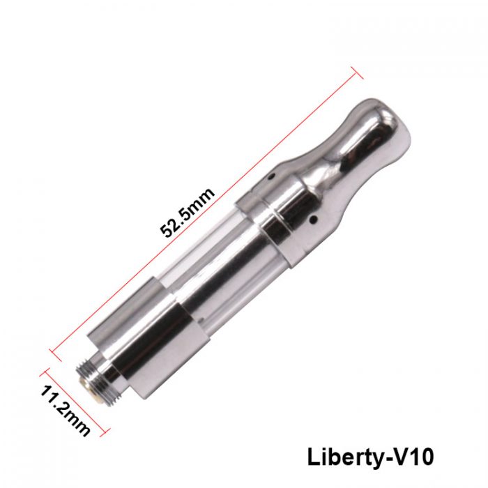 liberty v10 cartridge, v10 cartridge, cbd cartridge, top airflow, cbd tank, cbd vape pen, cbd atomizer