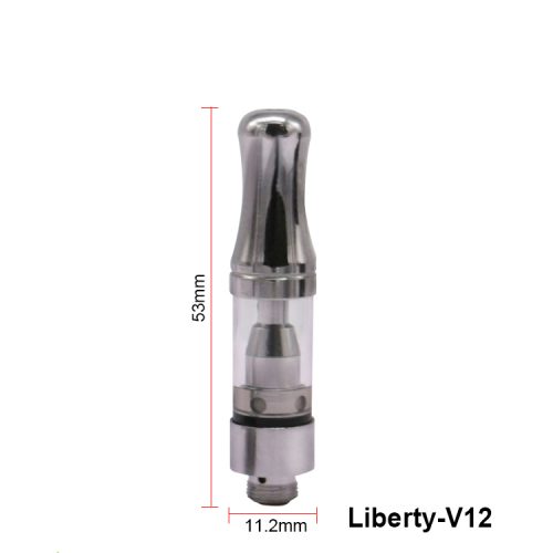 liberty v12 cartridge, v12 cartridge, cbd cartridge, top airflow, cbd tank, cbd vape pen, cbd atomizer