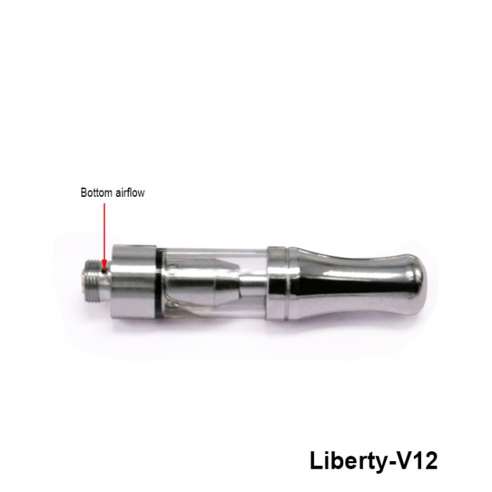 liberty v12 cartridge, v12 cartridge, cbd cartridge, top airflow, cbd tank, cbd vape pen, cbd atomizer