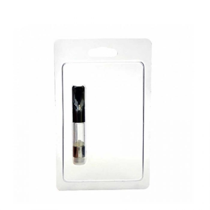 Clamshell blister packaging for vape cartridges