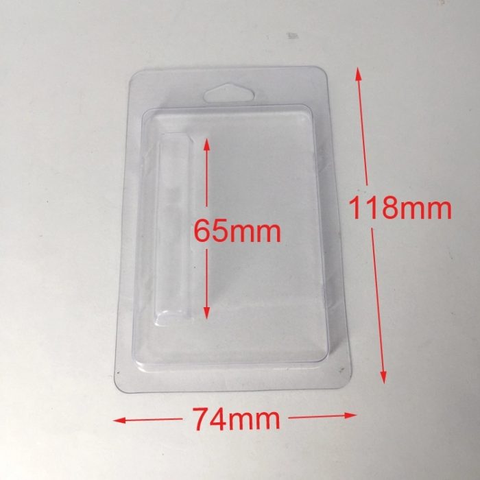 Clamshell blister packaging for vape cartridges