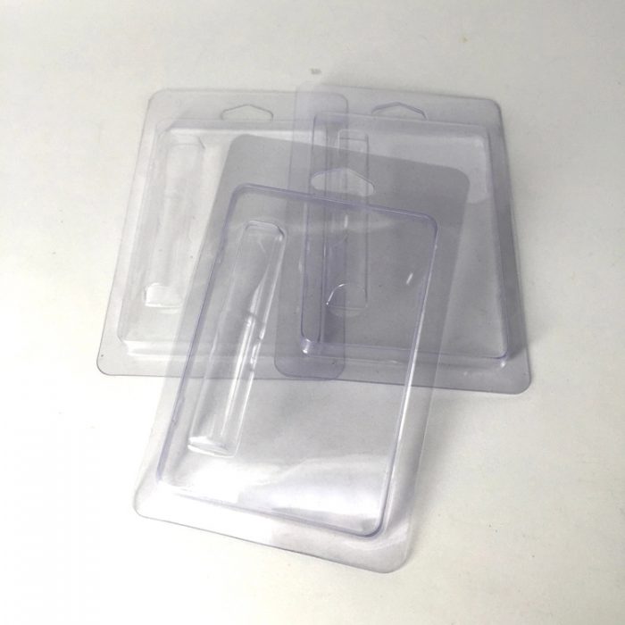 Clamshell blister packaging for vape cartridges