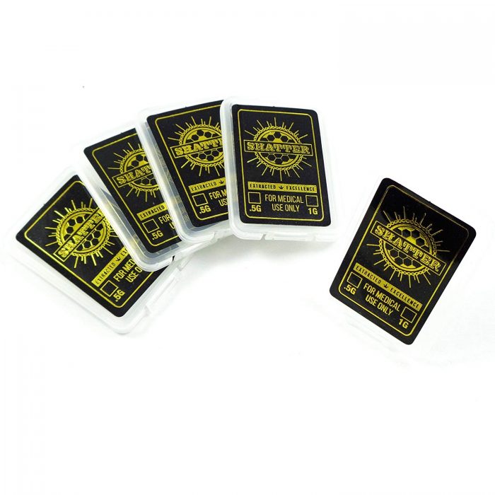 CUSTOM PRINTED SHATTER PACKS, shatter packs, wax packaing