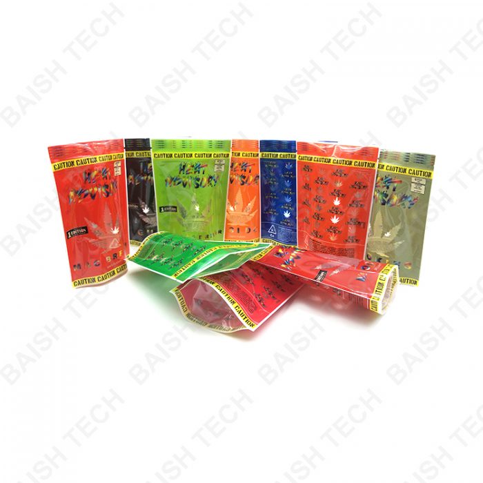 Heat Advisory mylar bags for cannabis flowers