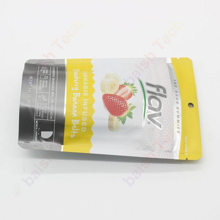 Flav Sour Gummies Bag Packaging - Image 2
