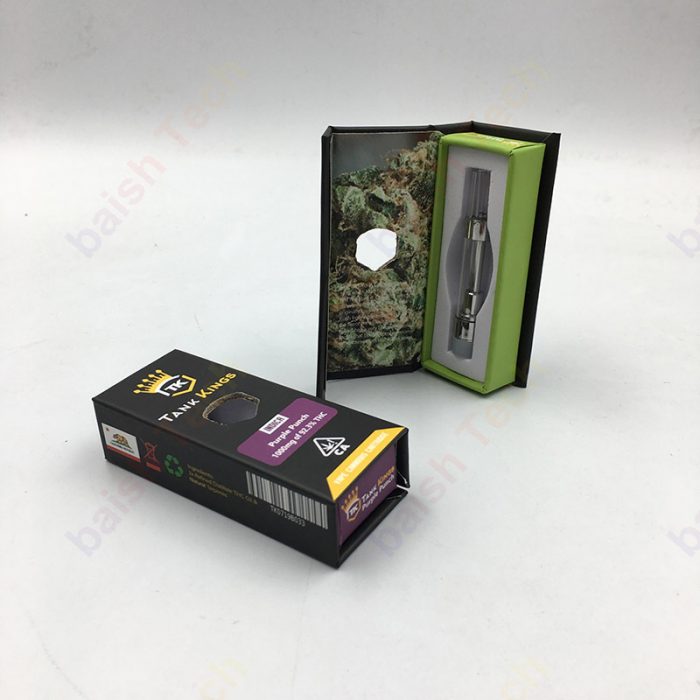 Customize window vape carts magnet box packaging