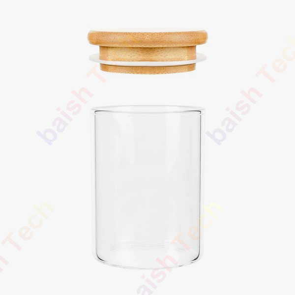 4OZ WOOD LID SUCTION GLASS JARS - 7 GRAMS - Image 5