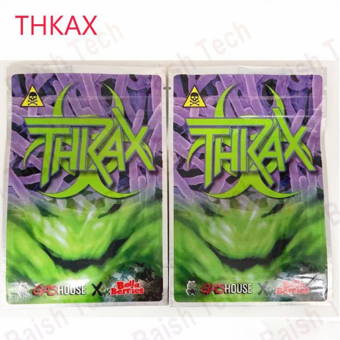 THKAX 420 stand up packaging smell proof mylar bags
