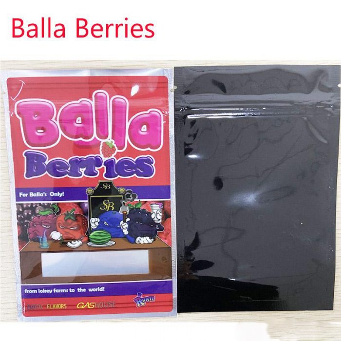 Gashouse Balla berries 420 packaging smell proof mylar bags - Image 5