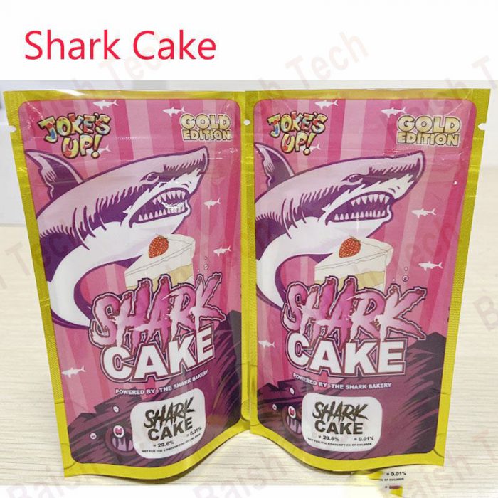 New Arrival Runtz Sharkcake Gold Edition plastic packaging smell proof mylar bags - Image 5