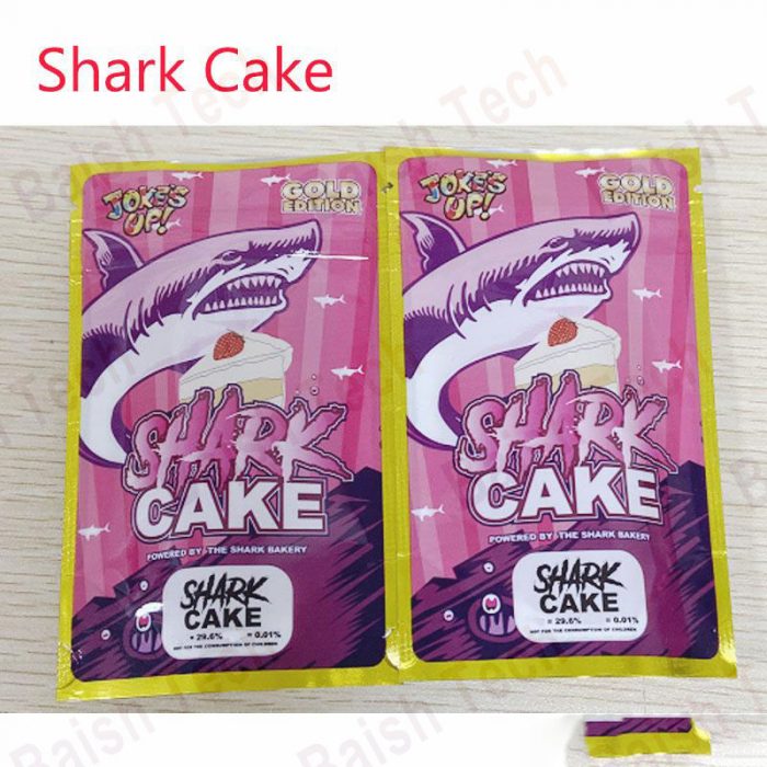 New Arrival Runtz Sharkcake Gold Edition plastic packaging smell proof mylar bags - Image 4