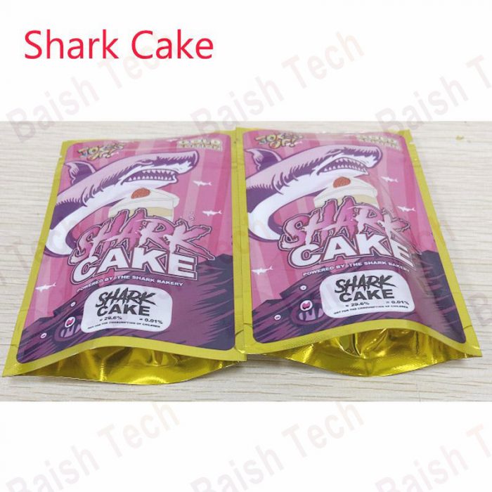 New Arrival Runtz Sharkcake Gold Edition plastic packaging smell proof mylar bags - Image 3