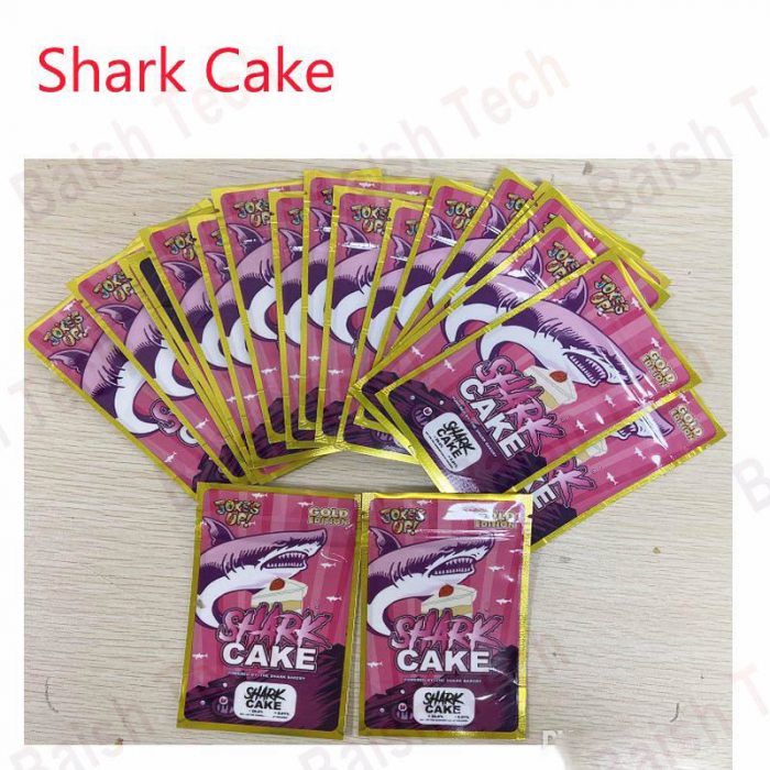 New Arrival Runtz Sharkcake Gold Edition plastic packaging smell proof mylar bags