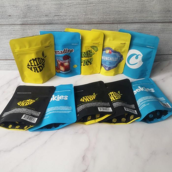 New Lemonade cookies 3.5g cannabis weed flowers mylar bags