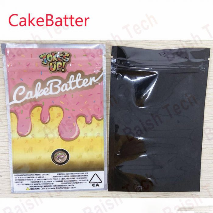 New Arrival Runtz CakeBatter plastic packaging smell proof mylar bags