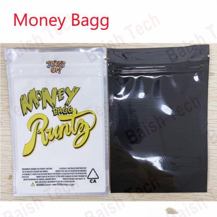 New Arrival jokes up Runty Money BAGG packaging smell proof zip bag - Image 2