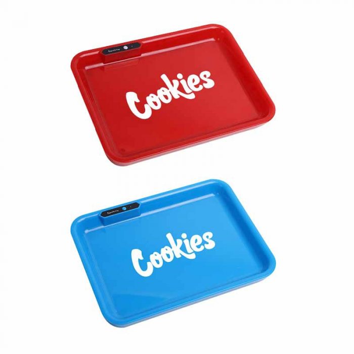 Glow Tray x Cookies | Blue Rolling Tray | 5 LED Colors Limited Edition NEW