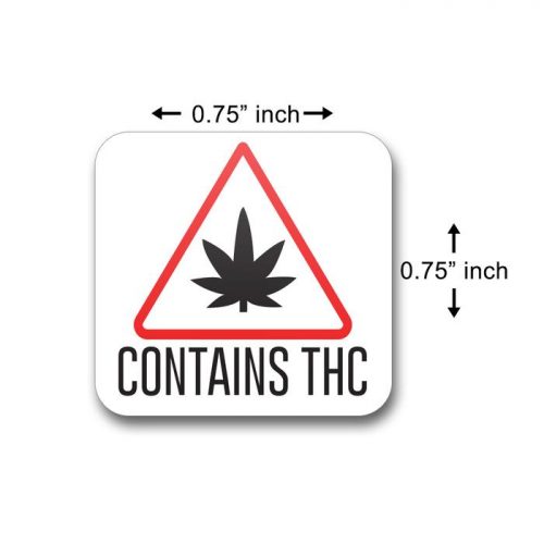 thc labels, cbd labels, warning labels, thc warning labels