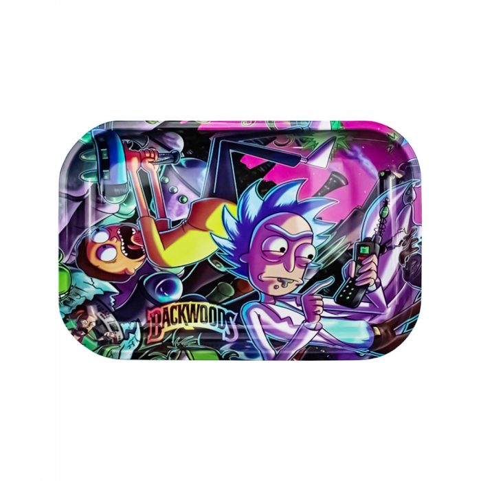 Metal Pallet Ash Tray Large Size Bob Marley Cartoon Morty Roll Tray - Image 3