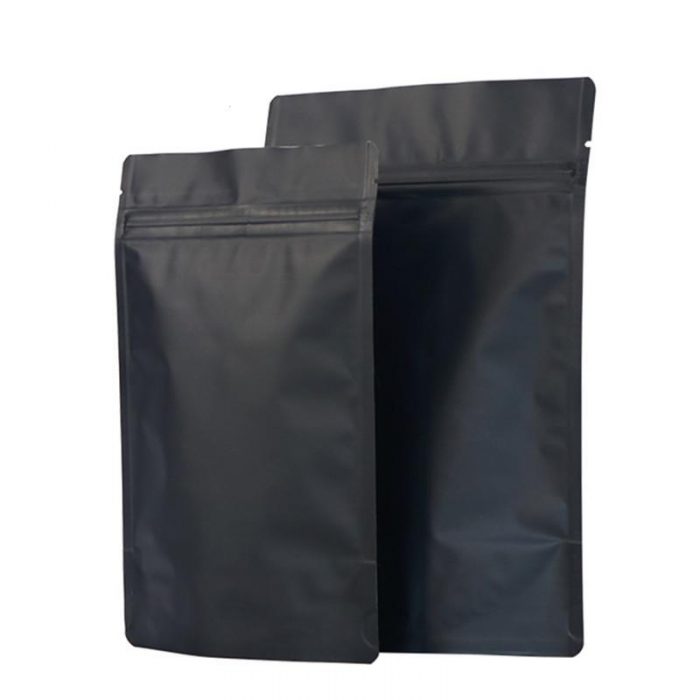 matte black stand up mylar bags