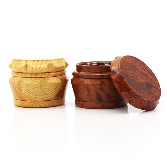 wood dry herb grinder