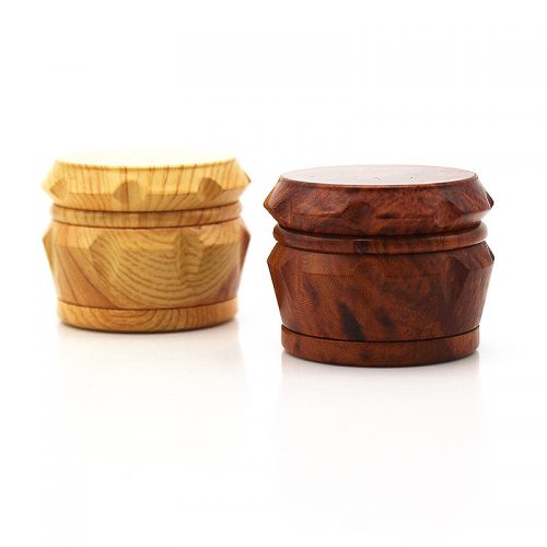 wood dry herb grinder