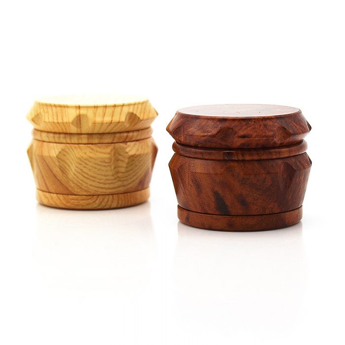 wood dry herb grinder