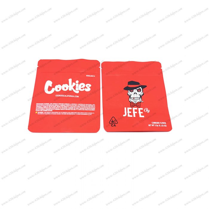 cookies jefe mylar bags