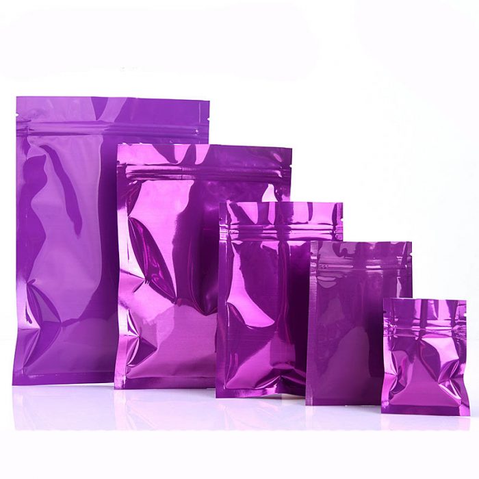 purple mylar bags