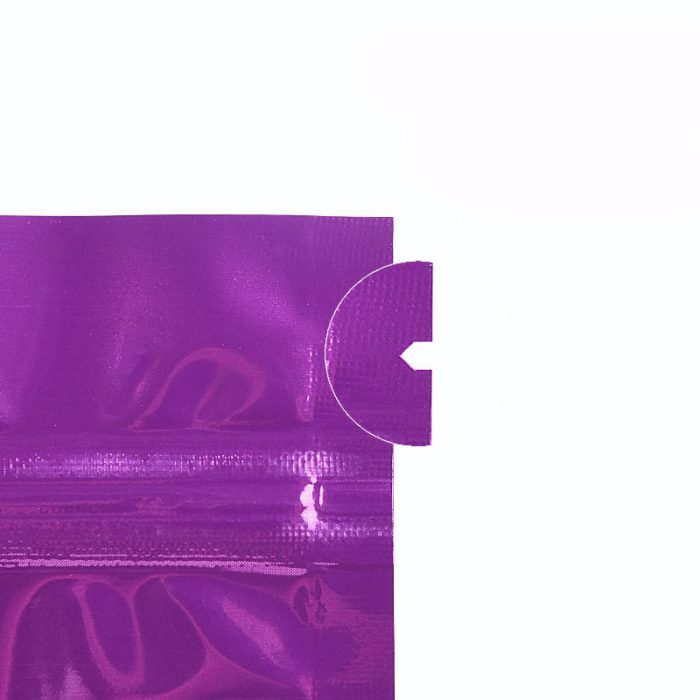 purple mylar bags