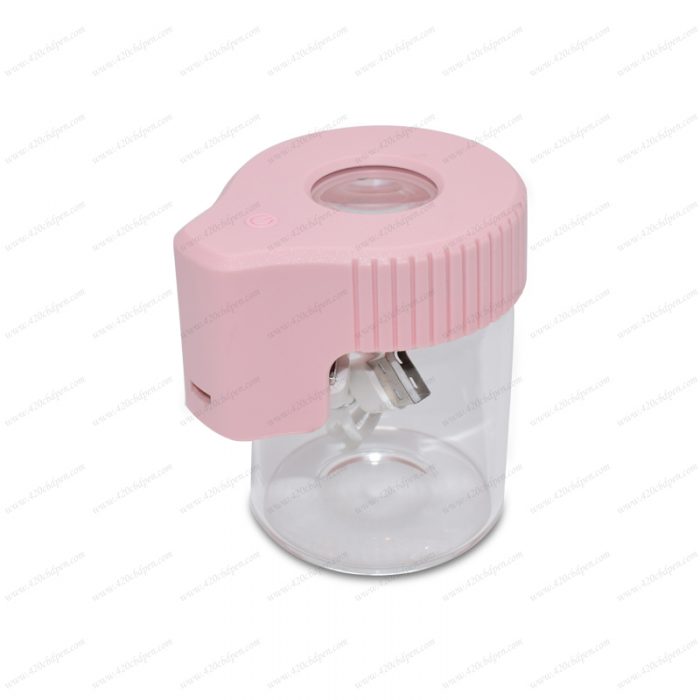 Glass Light-Up LED Air Tight Storage Magnifying Jar Viewing Container 155ML Multi-Use Plastic Pill Box Bottle - Image 11