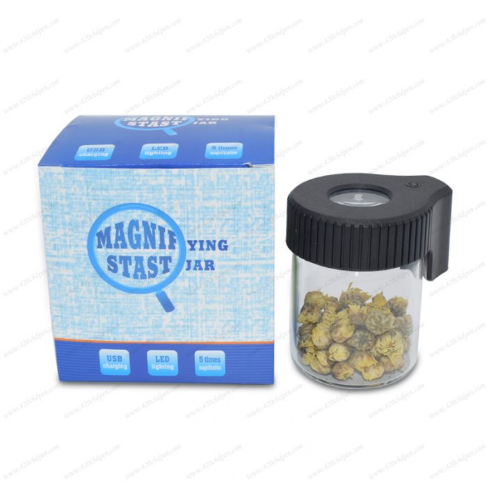 Led Magnifying Stash Jar