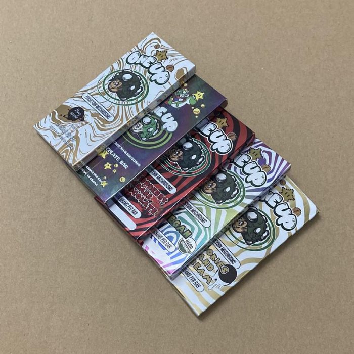 one up milk chocolate bar vegan 3.5 grams per bars oneup packaging pack box - Image 3