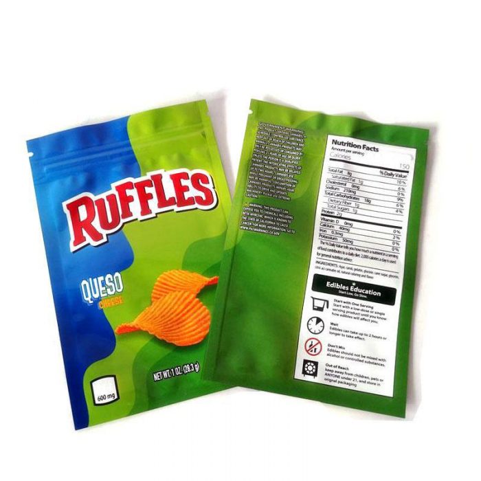 ruffles mylar bags