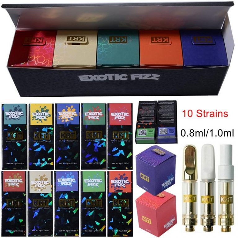 Exotic fizz KRT vape cartridge with new package 420 Vape World