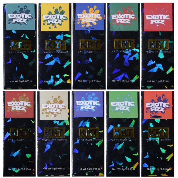 Exotic fizz KRT vape cartridge with new package 420 Vape World