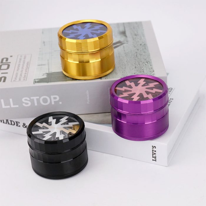 63mm Lightning aluminum alloy smoke grinder - Image 2