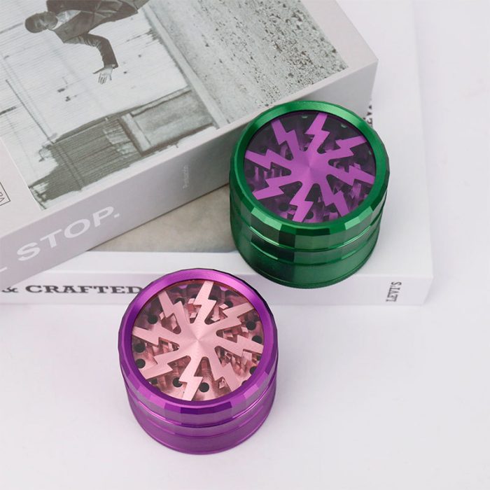 63mm Lightning aluminum alloy smoke grinder - Image 4