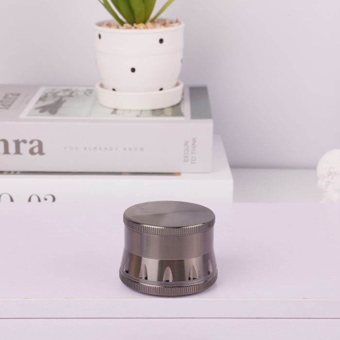 Wine Glass Contrast Color 50mm 4 Layer Zinc Alloy Grinder - Image 4