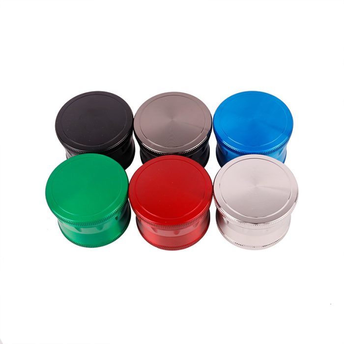 Wine Glass Contrast Color 50mm 4 Layer Zinc Alloy Grinder - Image 6