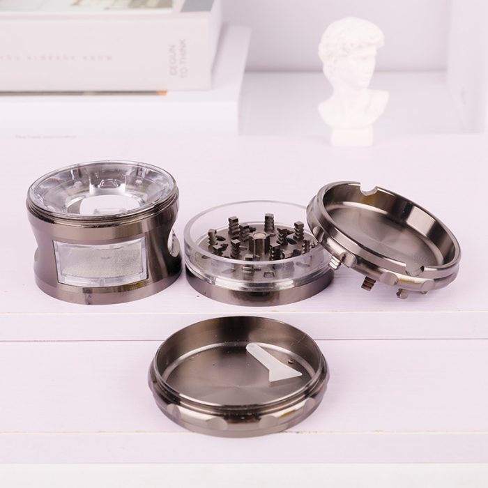 zinc alloy 4-layer grinder with window - Image 4