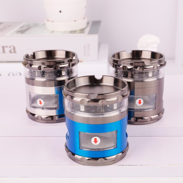 65mm zinc alloy 4-layer grinder with window