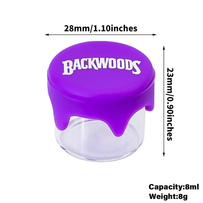 Cookies sillicone cap glass waterdrop pill box