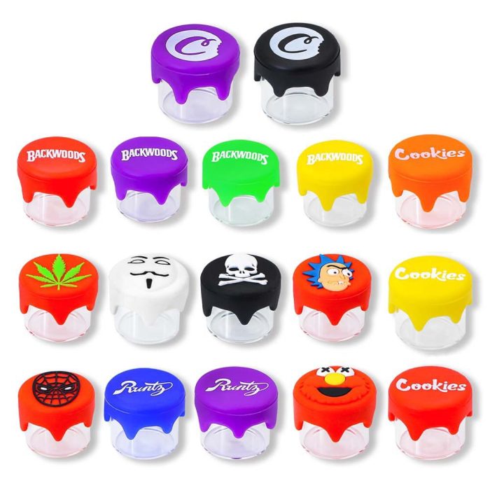 Cookies sillicone cap glass waterdrop pill box - Image 8