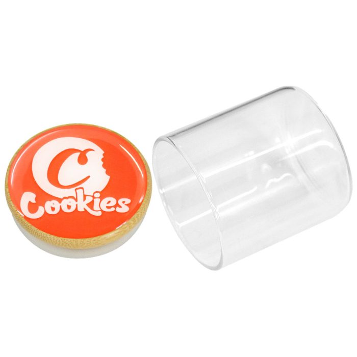 Cookies 70mm Bamboo Lid Glass Storage Jar - Image 8