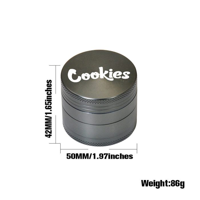 cookies aluminum alloy 50mm smoke grinder - Image 2