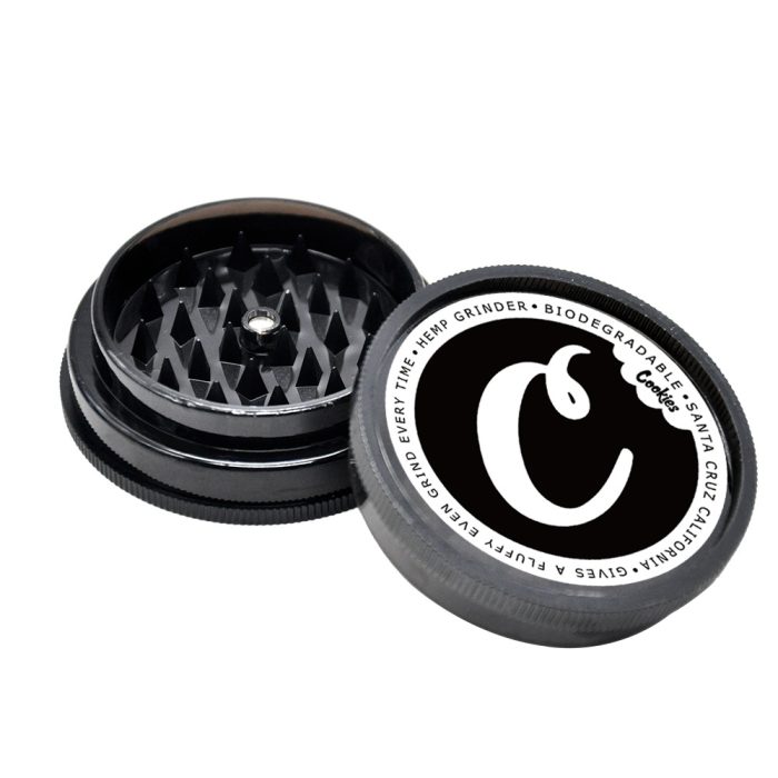 Two-layer 63mm plastic smoke grinder COOKIES plastic smoke grinder