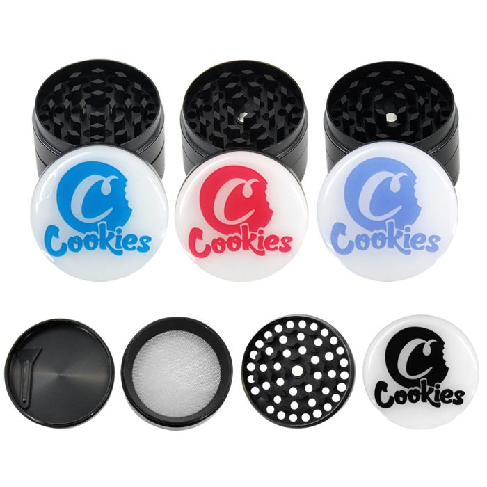 Cookies Zinc alloy four-layer 50mm smoke grinder - Image 4